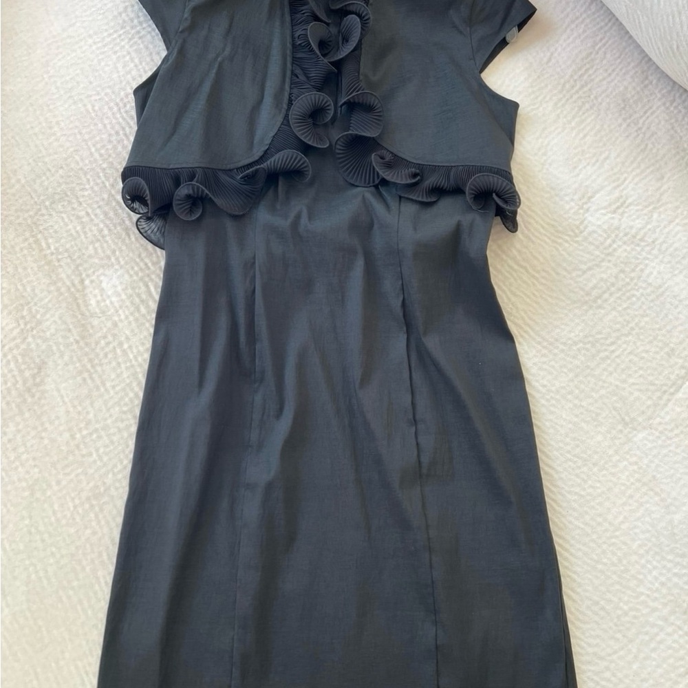 Elegant Black Ruffle Dress